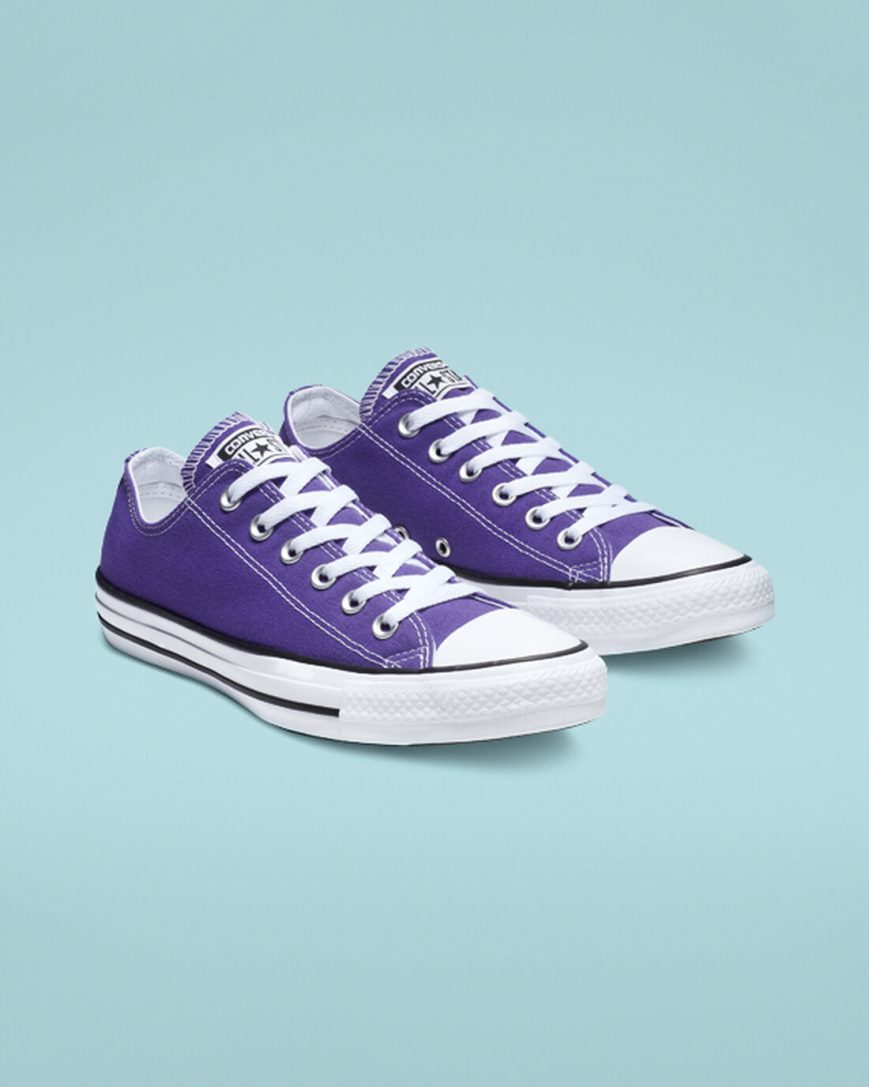 Men's Converse Chuck Taylor All Star Classic Low Top Shoes Purple | AU 6913EU